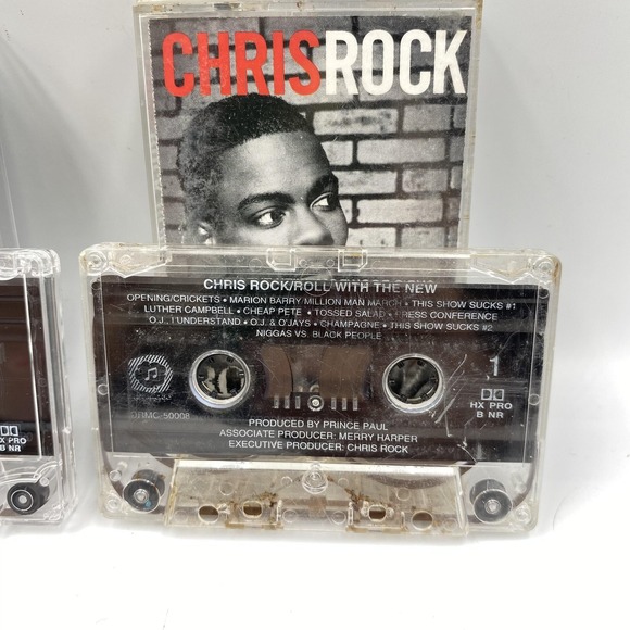 Chris Rock Cassette Tapes Roll With the New & Bigger & Blacker Comedy 90s 1999 - Picture 5 of 7